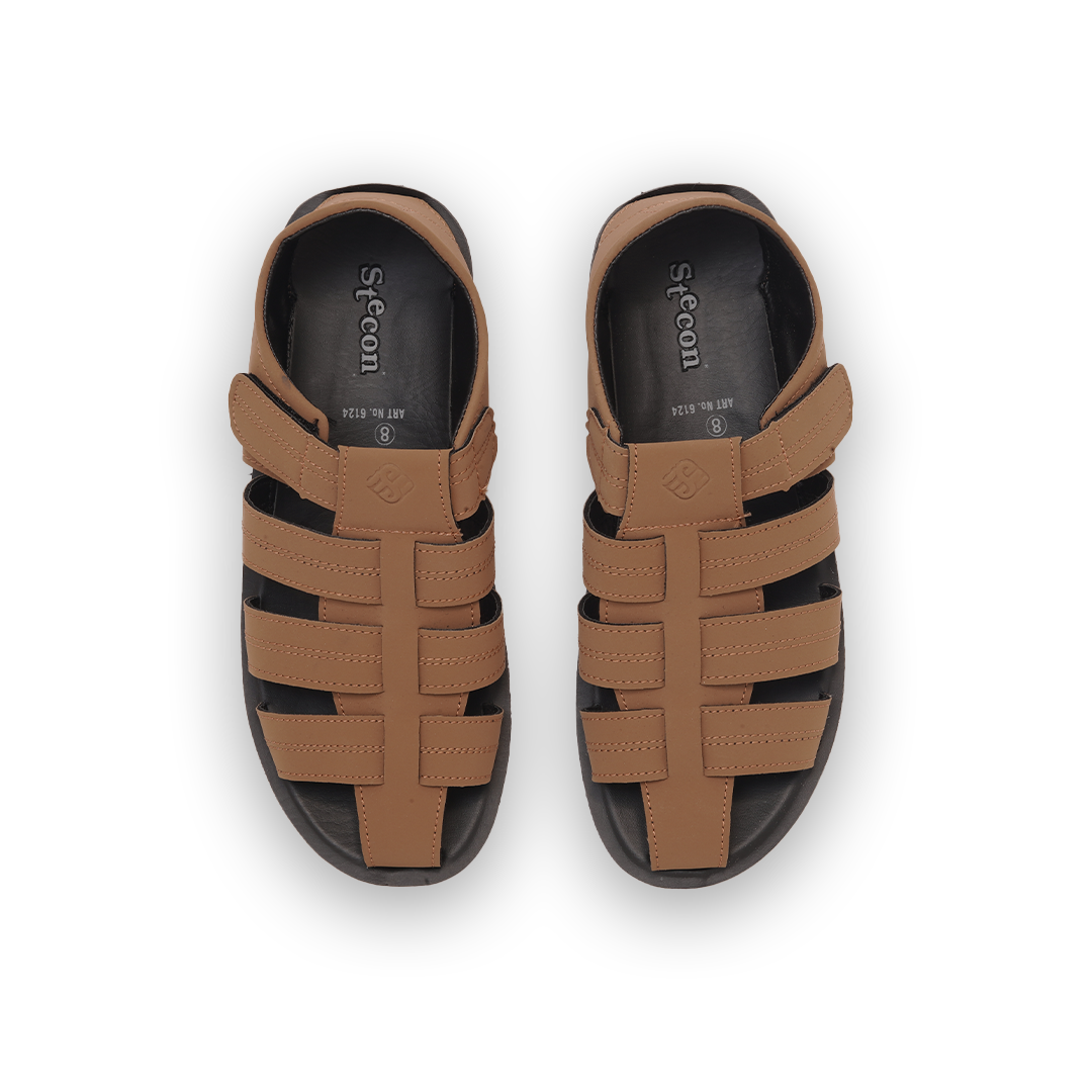 Men's Tan Fisherman Sandals - 6124
