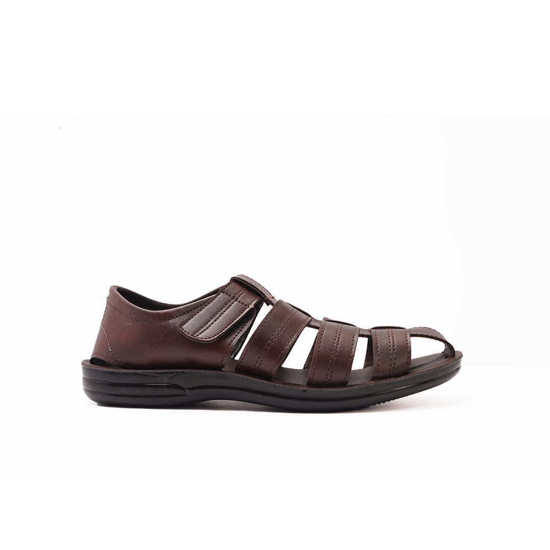Men's Brown Fisherman Sandals - 6124