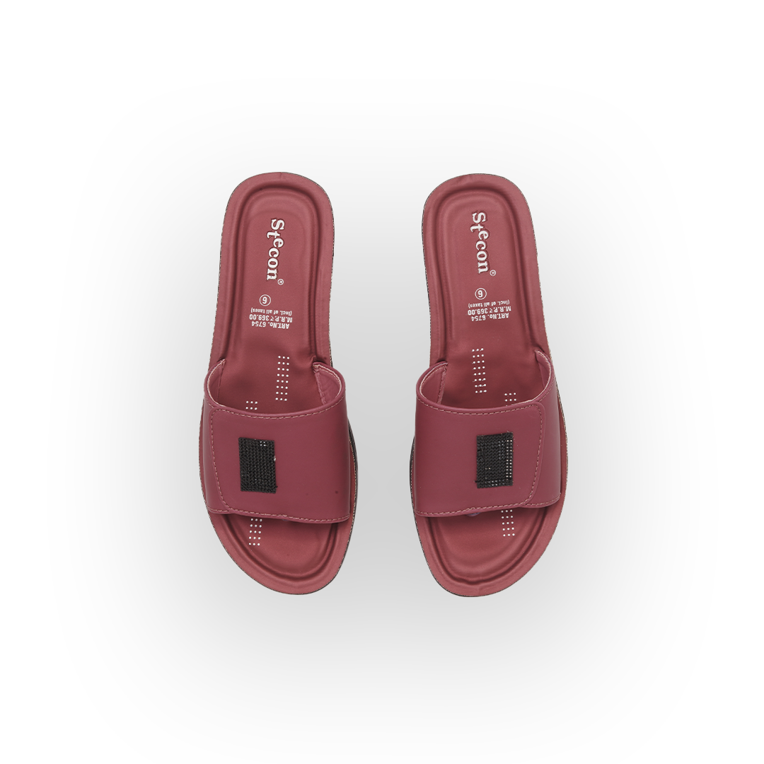 Women's Maroon Slides
