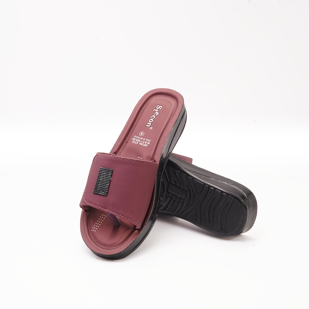 Women's Maroon Slides