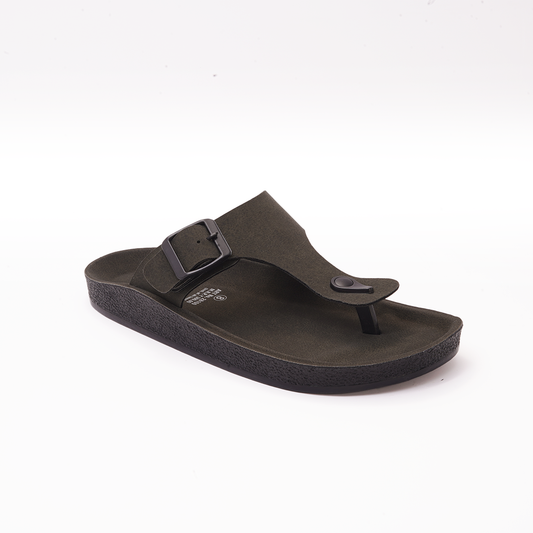 Men's Olive Green Thong Sandals - 28100