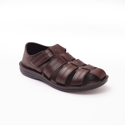 Men's Brown Fisherman Sandals - 6124