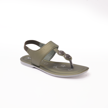 Women's Olive Green Thong Sandals - 8652