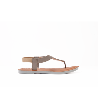 Women's Grey Thong Sandals - 5609