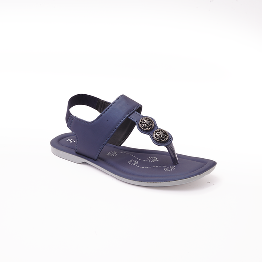 Women's Navy Blue Thong Sandals - 8652
